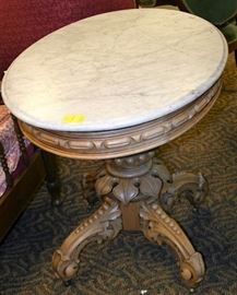 Marble Top Lamp Table