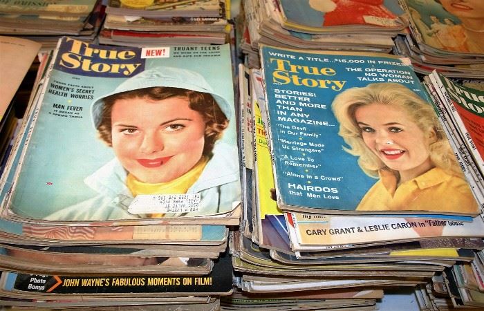 Tons Of Old Magazines Including: Look, True Story, Radio Drama Romances, Pic Broadway, Good Housekeeping, & McCall’s