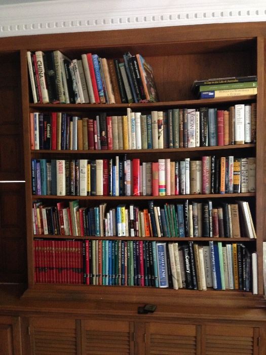 Some of the hundreds of books: travel, history, Tennessee history, Maury and Wayne County, novels and more