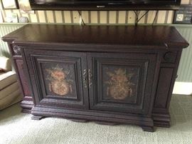 Purchased at Havertys , gesso finish. Large breakfront, media cabinet, sideboard, statement piece!