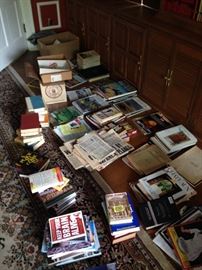 Sorting more of the books from other parts of the house, also some vintage newspapers