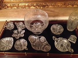 Brilliant cut and fancy glass, some Waterford