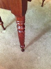 Detail of table leg