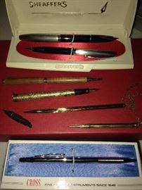 Cross, Shaeffer and fancy pens