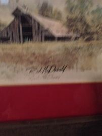 P.J. McDonald signed print