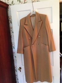 Man's camel hair coat