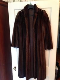 Exquisite full length mink coat, ask to see the paperwork!