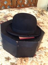 Vintage man's derby...one of several dozen hats 