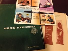 Girl Scout collection/archive, including 1960s Den Mother uniform!