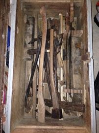 More tools in antique Carpenter's tool chest