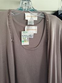 High end women's clothing, silk sweater set, Jeanne Alexander, new at SteinMart $170! Sizes 2, 4, 6, 8