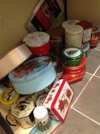 European tins, Christmas