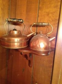 Copper tea kettles
