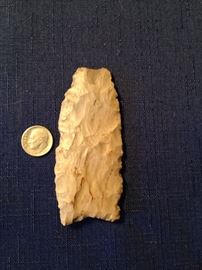 Rather large Native American point. Probably Maury County or Wayne County origin