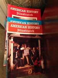American History Illustrated, many issues in binders