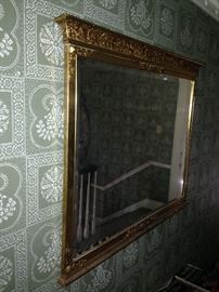 Large mirror in upstairs hallway