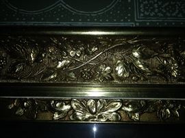 Detail of mirror in upstairs hall