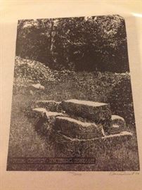 Dan Quest Bethel Cemetery Jack Daniel Squire print 