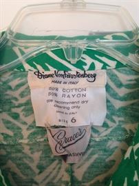 Vintage Diane Von Furstenberg Rayon jumpsuit