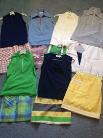 Vintage polyester golf or tennis outfits 