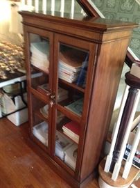 Nice locking bookcase