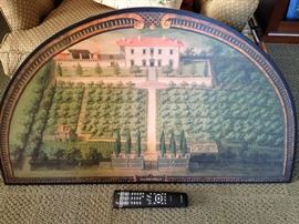 Great Italian villa artwork wall hanging