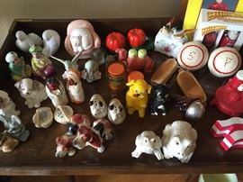 Wonderful salt & pepper collection! Antiques, vintage and 90's.
