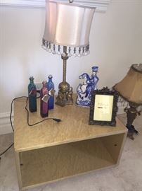 Table has been sold! Lamps & Knick knacks available.