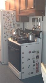 Revere Ware copper bottom pots, pans and fry pans.  Wear ever fry pans w/cool handle.  Wearever stainless steel pot