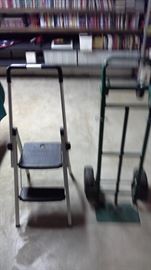 Dolly and a step stool