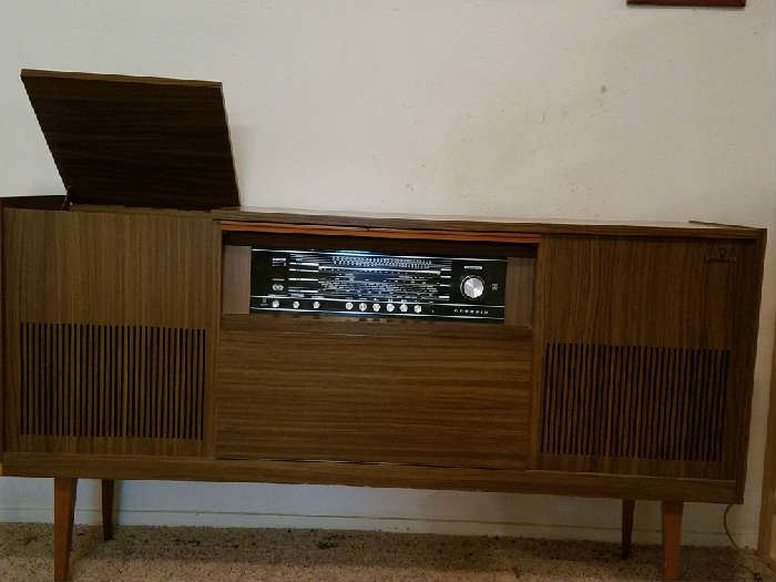 Grundig mid-century stereo console record player