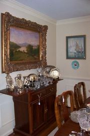 Nice mahogany combination server/bar