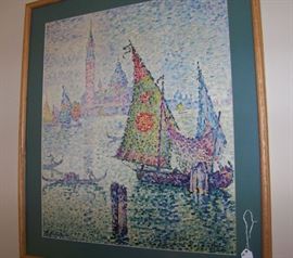 One of several pieces of art