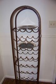 Iron wine rack