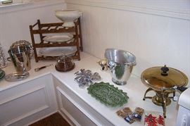More of the nice metal ware serving pieces