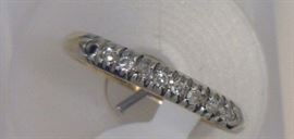 14K yellow gold band (missing one small diamond)