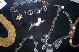 Costume - diamond watch - sterling Vargas necklace in the background