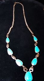 Sterling and turquoise