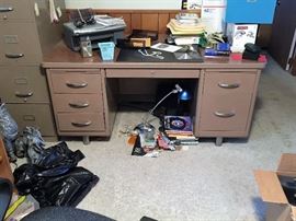 Vintage metal desk