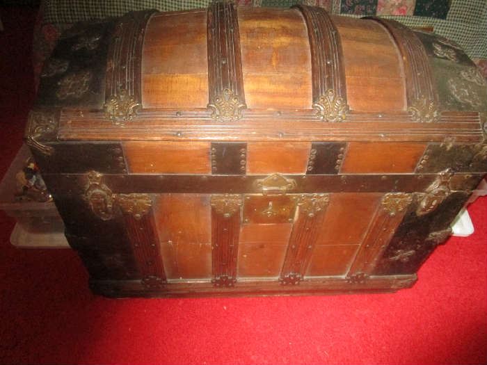 Vintage dome top trunk