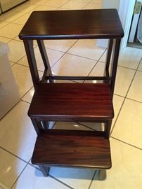 3 step stool wood