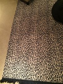 Animal print rug