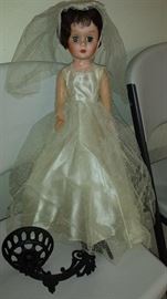 vintage bride doll