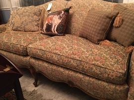 Chintz sofa, lovely detailed.