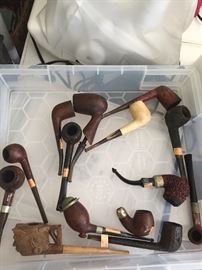 Assortment of antique pipes. Various conditions. Prices vary. Ask for details.