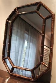 gold bamboo mirror