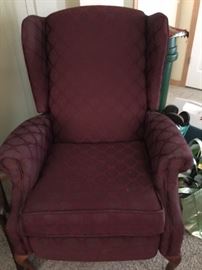 maroon chair