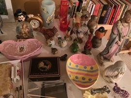 bird figurines, misc