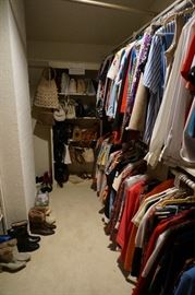 This is only one closet of clothes.....many vintage and many new with store tags still on them.
