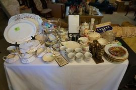 Table of vintage china!